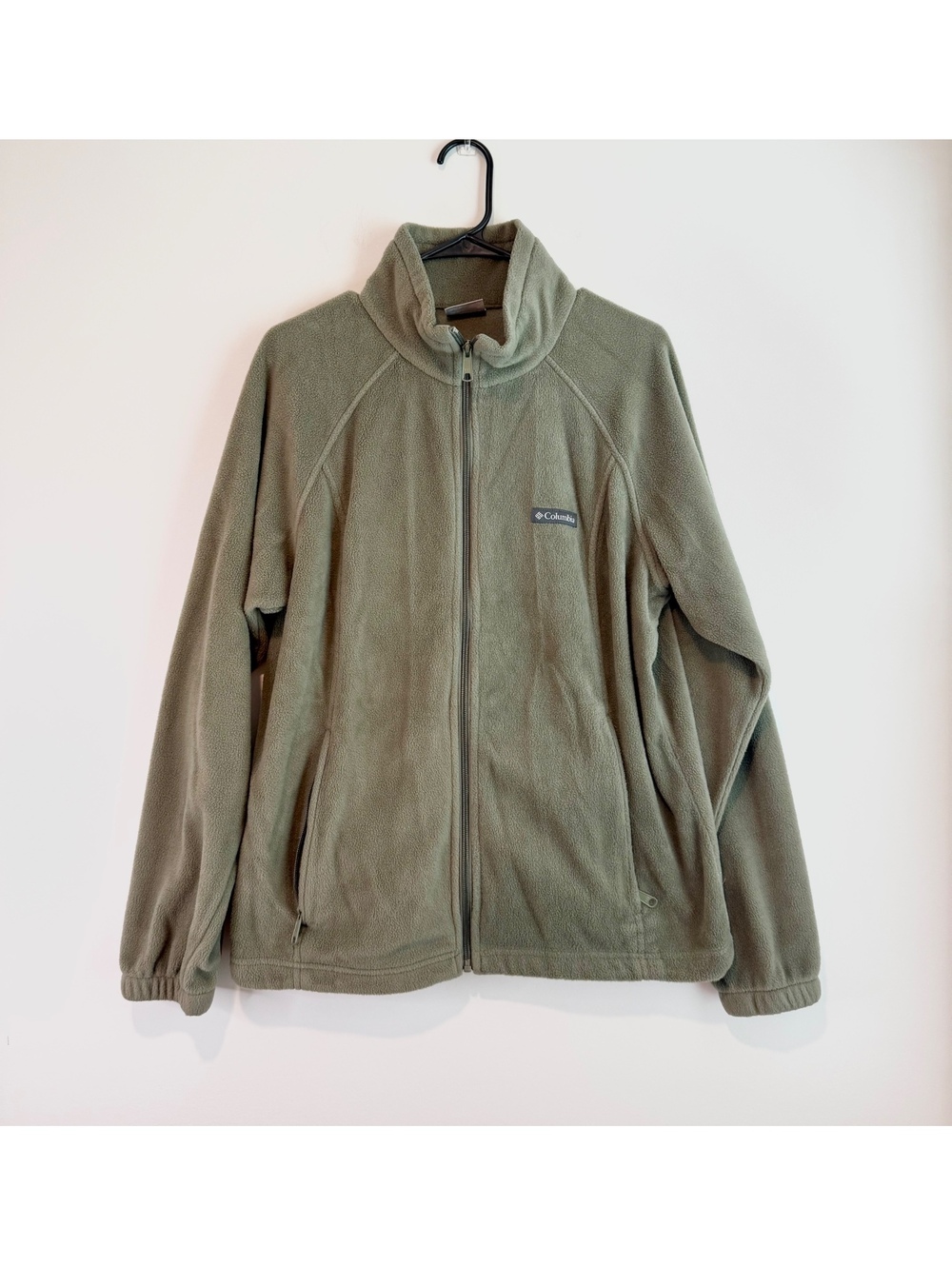 Columbia Olive Green Full Zip Fleece Jacket XL